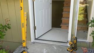 Jeld Wen Front Door Installation  Really crappy products and craftsmanship PART 1 [upl. by Sedda318]