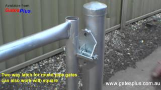 Gate Latch 2 way for round pipe and square [upl. by Chrisse998]