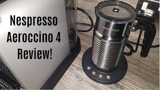 Nespresso Aeroccino 4 Milk Frother Review  Worth upgrading from the Aeroccino 3 [upl. by Nawek]