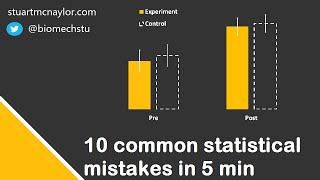 Ten Statistical Mistakes in 5 Min [upl. by Aicilegna]