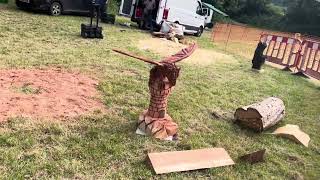 A fabulous range of wooden sculpture at Caerleon festival 2024 [upl. by Coh43]