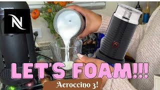 How To Foam Milk With Aeroccino 3 Make Coffee With Foam Tips amp Tricks  Easy Foamed Latte Recipe [upl. by Tonneson]